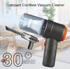 Mini Portable Wireless Car Vacuum Cleaner – Strong Suction Handheld Cleaner with Attachments