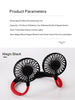 Lazy Portable Silent Neck Fan – Wearable Rechargeable Dual Fan with LED Light & 3-Speed Control